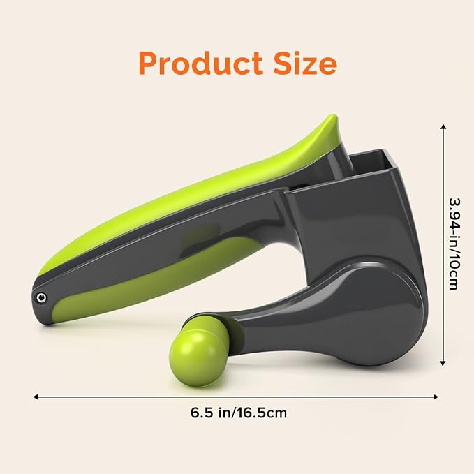 UHIYEE Patented Rotary Parmesan Cheese Grater, Hand Crank Cheese Shredder with Fine & Coarse Drums, Restaurant Quality, White, Stainless Steel & ABS, Dishwasher Safe, Gray Green
