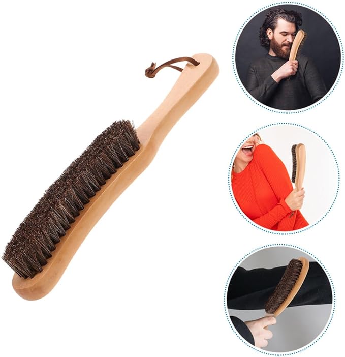 2pcs Clothes Dust Brush Portable Soft Cleaning Brushes for Dust Removal Garments and Accessories Gentle Delicate Fabrics Ergonomic Design for Comfortable Use