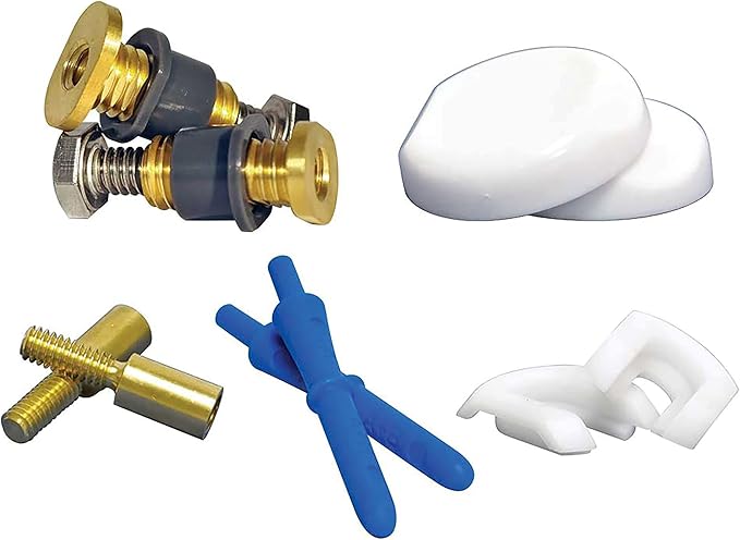 Danco Zero Cut Toilet Mounting Bolts, Adjustable Installation Screws, (10770)