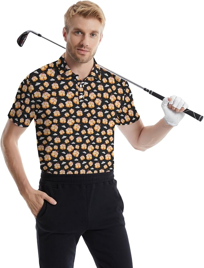 Polo Shirts for Men Moisture Wicking Mens Polo Shirts Patriotic Shirts for Men