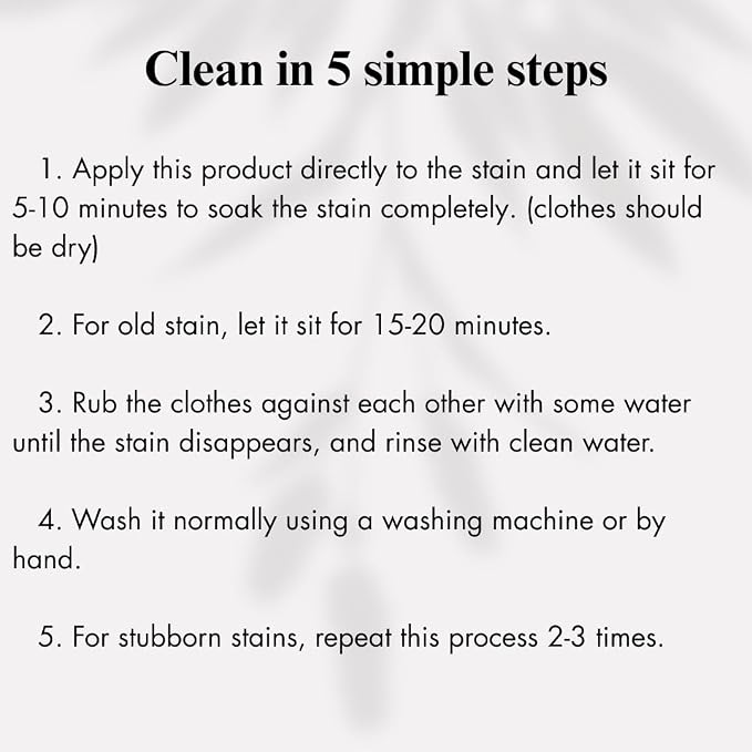Oil & Grease Stain Remover for Clothes (8.72oz) – For Laundry | Removes Dried, Set-In Cooking Oil, Engine & Mechanic Grease Stains – Deep Fabric Spot Remover, Safe for All Fabric Types