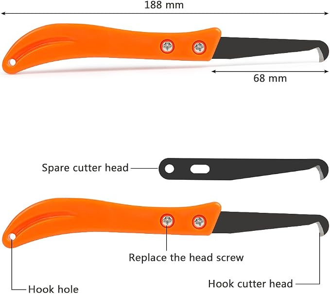 FOCCTS 12PCS Grout Remover Tool, 2 Grout Saw and 10 Removal Knife, Caulking Tool Kit Caulking Edge Kit for Kitchen, Bathroom, Bedroom, Tiles Gap