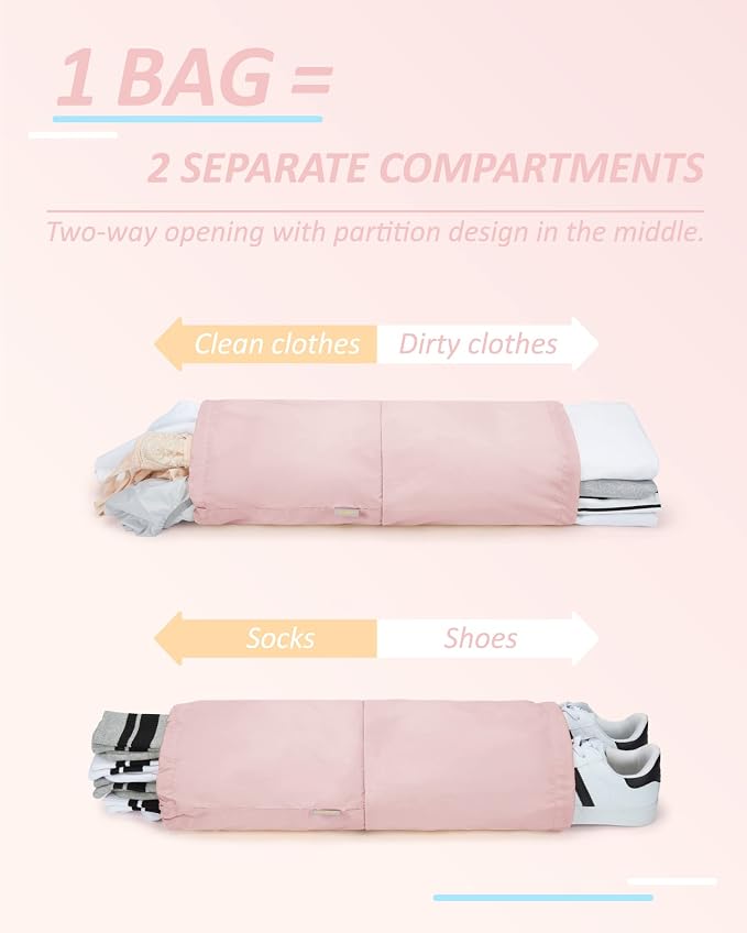 BAGSMART 6 Set /4 Set/2 Set Compression Packing Cubes for Travel, Lightweight Luggage Organizer Bags, Durable Space Saver Bags Travel Essentials