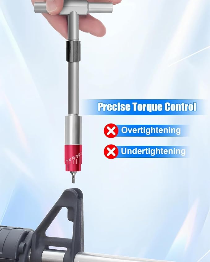 Maintenance Kit with T-Handle Wrench Torque Drivers Battery Cap Tool | Portable Multi-Functional Hardcase Maintenance Tool Set
