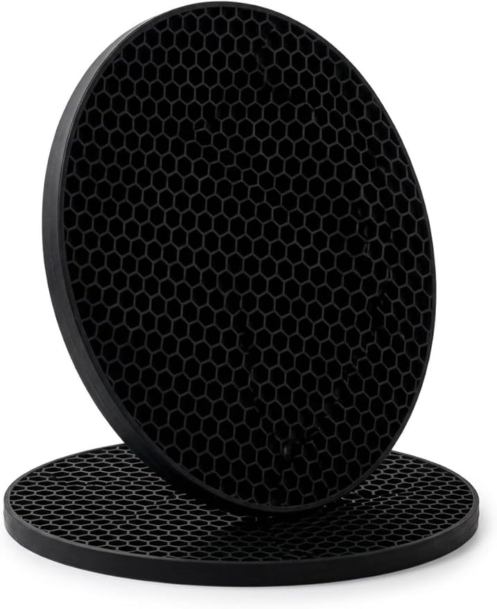 Extra Large 9.25" Silicone Jar Opener Gripper Pad (2 Pack) – Non-Slip Lid & Bottle Opener for Weak Hands, Seniors & Arthritis – Thick Rubber Kitchen Grip Tool