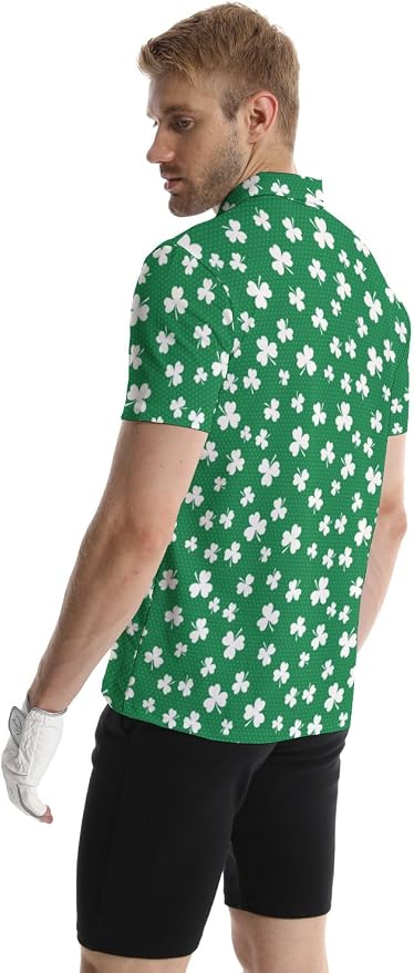 Polo Shirts for Men Moisture Wicking Mens Polo Shirts Patriotic Shirts for Men