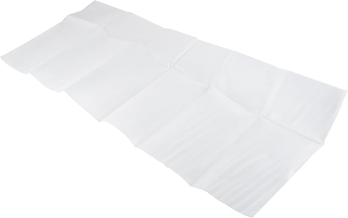 Iron-On Mending Fabric, 7-Inch x 16-Inch Patch for Mending Clothes, White (Three-Pack)