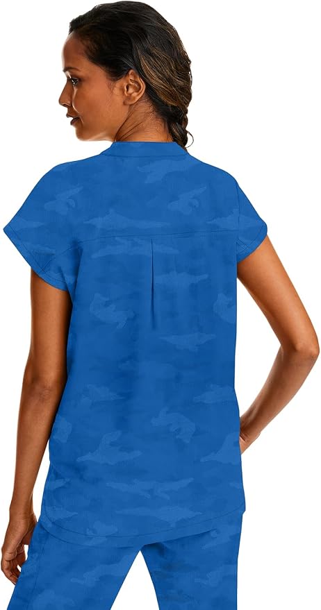 Healing Hands Purple Label Scrub Top for Women Modern Fit Tee | 2 Functional Pockets, Moisture Wicking Fabric, 360° Stretch, Quick Dry Performance, Back Yoke, Rounded Hem, Easy Care