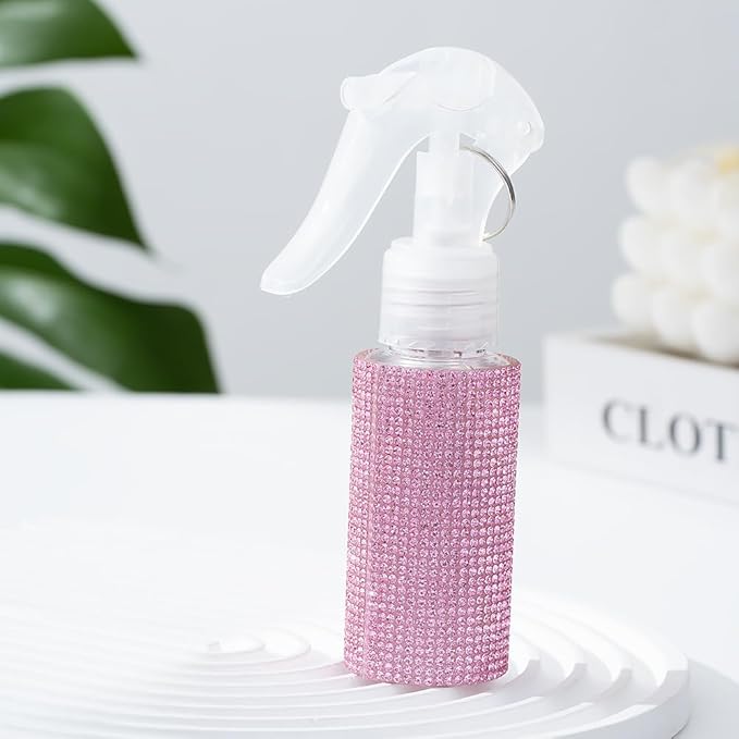 60ml Empty Spray Bottles, Continuous Spray Bottle for Hair, Spray Water Bottle Fine Mist Refillable, Skin Care, Showering Pets, Plants, Travel, Ironing and Cleaning -Pink