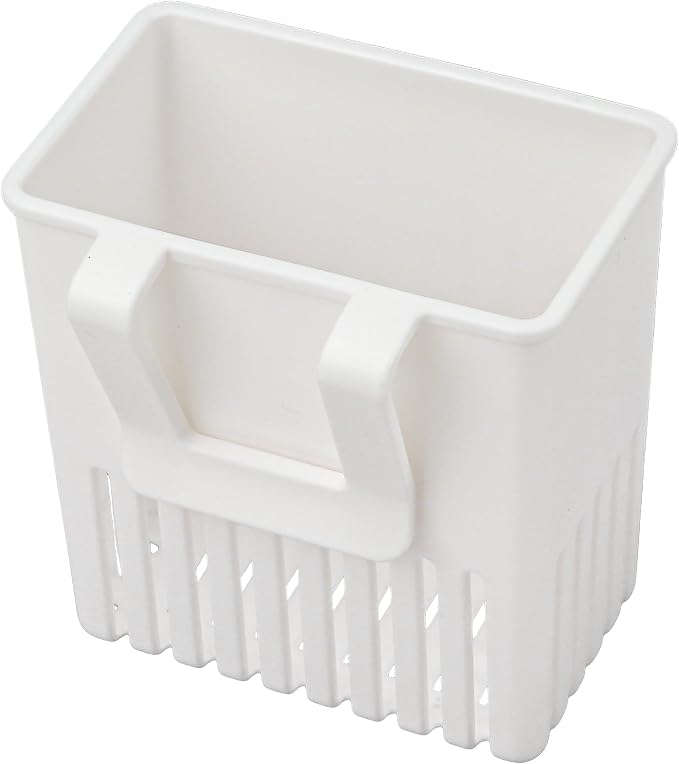 2PCS Silverware Drainer Drying Basket for Sink – Compact Kitchen Utensils Holder, Cutlery Storage Organizer with Cup, Dish Hanging Drain Rack for Forks, Spoons, Knives & Chopsticks (White, Plastic)