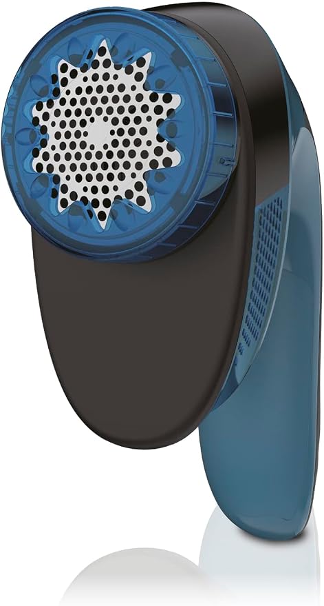 Rowenta JA1011 Portable Lint Remover Shaver with Adjustable Shave Height, Fabric Defuzzer, Blue