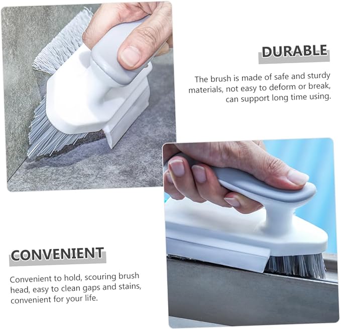 FOMIYES Bathroom Cleaner Brush Floor Gaps Cleaning Tool Window Track Brush Sturdy and Multi-Purpose