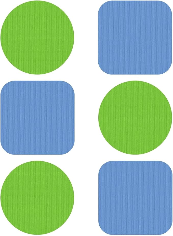 Leezmark 6pcs Jar Opener Gripper Pads, Rubber Jar Grippers Multi-function Jar Opener for Seniors with Arthritis Weak Hands Kitchen Coasters(Green, Blue)