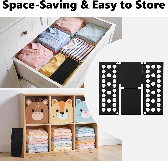 Kids Shirt Folder 15.75"x18.9" for Children Quickly Fold Laundry Folder | Child-Size Only, Durable PP Material, Space Saving Design, Easy Storage