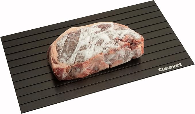Cuisinart BBQ Defrosting Tray, Conductive Aluminum Rapid Thaw Plate for Frozen Meat, Quick Defrosting Tool that Preserves Natural Flavors, Non Stick Easy to Clean Kitchen Gadget & Grilling Accessories