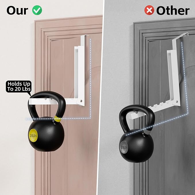 2 Pack Over The Door Hanger, Folding Over The Door Drying Rack, Over The Door Hooks, Door Hanger for Clothing, Over The Door Clothes Hanger,Portable Compact Clothes Drying Rack,White