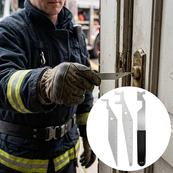 3PCS Multipurpose First Responder Tool, Durable Firefighter Tools | Designed for First Responders & Firefighters for Fire Safety, Rescue, Everyday Use & Training