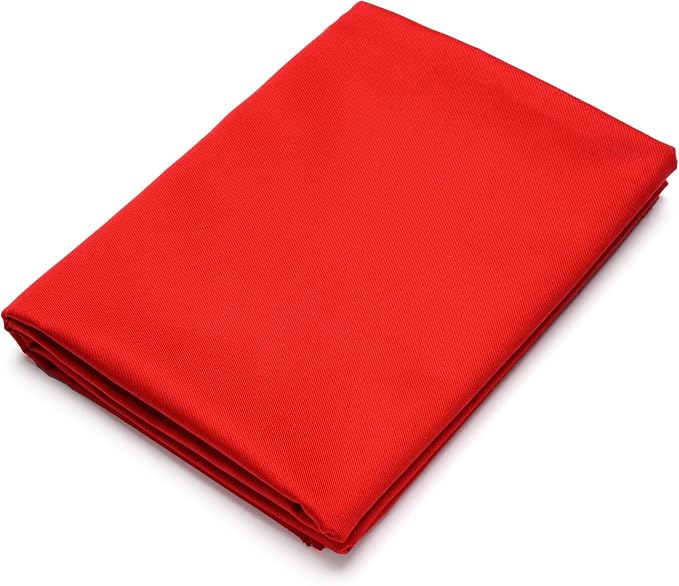 Pico Textiles 6 Yards Bolt Red Poly Cotton Twill Fabric - 65% Polyester 35% Cotton - 60" Wide - Sold by The Yard - for Pants, Jackets, Skirts, Upholstery, & Work Uniforms