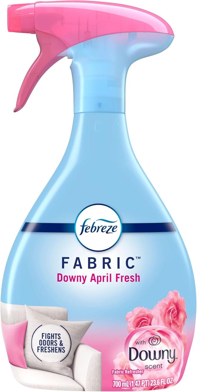 Febreze Fabric Spray Air Freshener, Odor-Fighting Fabric Refresher, Sneaker Balls Alternative, Couch Cleaner, Linen Spray, Multi-Use, Downy April Fresh Scent, 23.6 fl oz (Pack of 2)