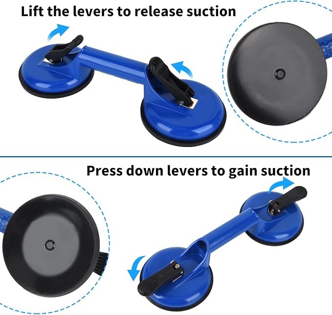 FCHO Floor Gap Fixer Tool for Floor Gap Repair with Suction Cup and Mallet | Vinyl Floor Gap Repair Tool With Suction Cup Mallet Can't use on scraped surface floor, Smooth Surface Use