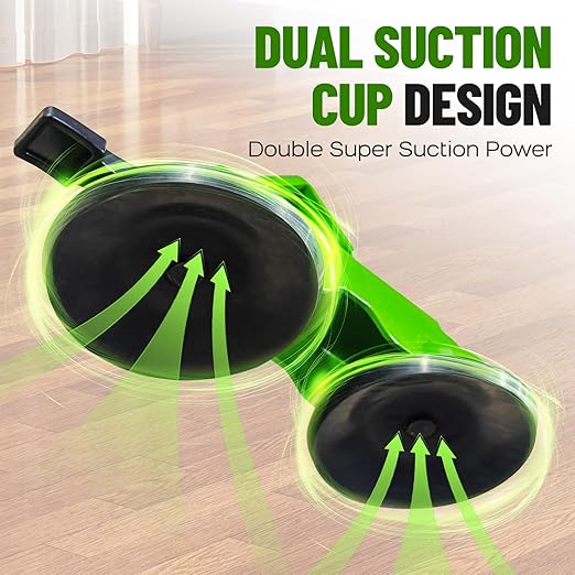 Heavy Floor Gap Fixer Tool with 5pcs Sticky Pad | 45°Striking Surface with Dual Suction Cup, Made of Iron. Plank Grabber Floor Fix Pro for Laminate, Vinyl Plank, Hardwood.