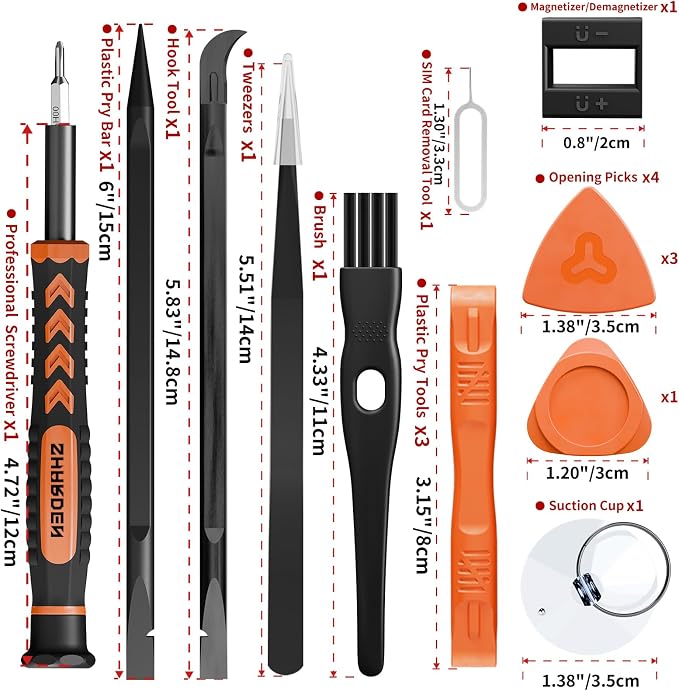59 in 1 Small Magnetic Precision Screwdriver Set With Case | Multi-bit Screwdriver Set, Professional Electronic Tools Kit for iPhone, MacBook, Computer, Laptop, PC, RC, PS4, Xbox, Watch