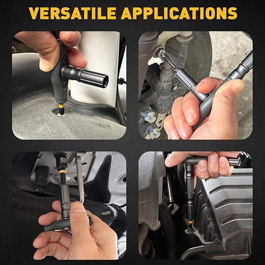 46 in 1 Magnetic Ratchet Screwdriver Set, Multi-Bit Screwdriver Kit, Nut Driver Set, Detachable Ratchet Handle with Storage Case, Repair Tool Kit for Furniture, Computer, Bicycle