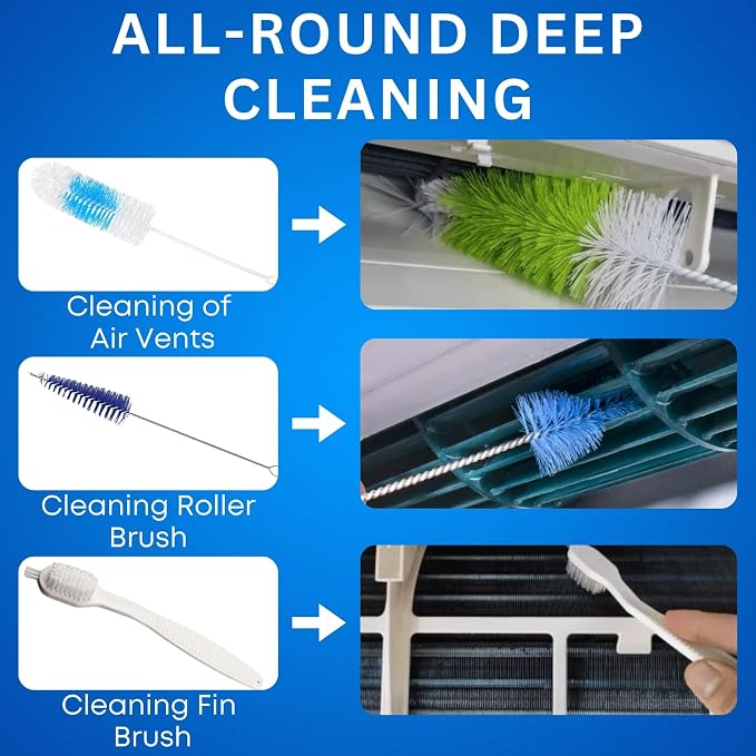 Oiktylr Mini Split Cleaning Kit with 2L Pressure Sprayer, Fits 38-48in | Waterproof & Leakproof AC Cleaning Kit Bag, Reusable, Durable PVC, Fits Systems 18,000-24,000 BTU Air Conditioner Unit