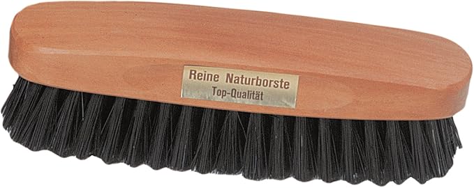 Redecker Natural Pig Bristle Clothes Brush with Pearwood Handle, 5-1/4-Inches