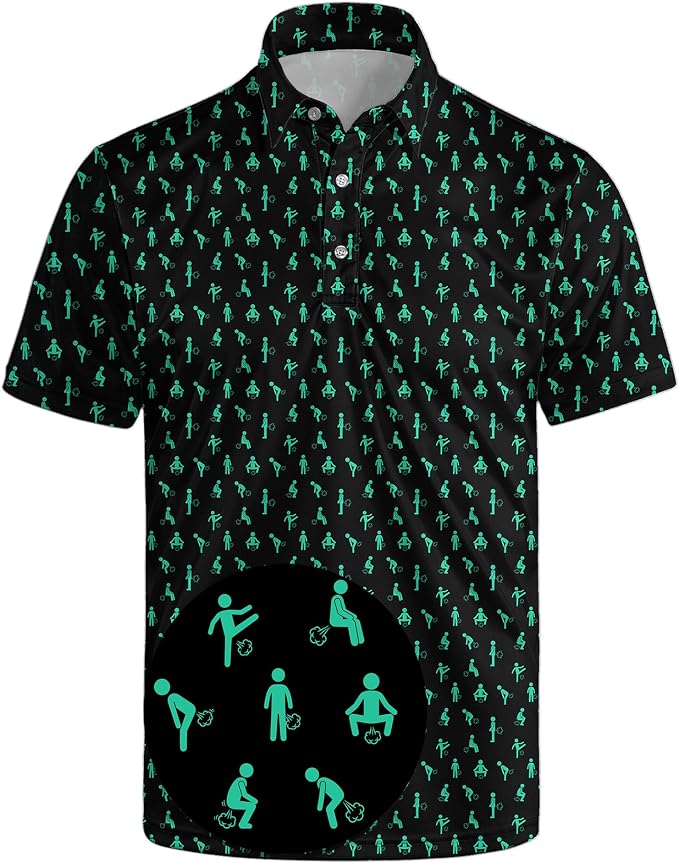 Polo Shirts for Men Moisture Wicking Mens Polo Shirts Patriotic Shirts for Men