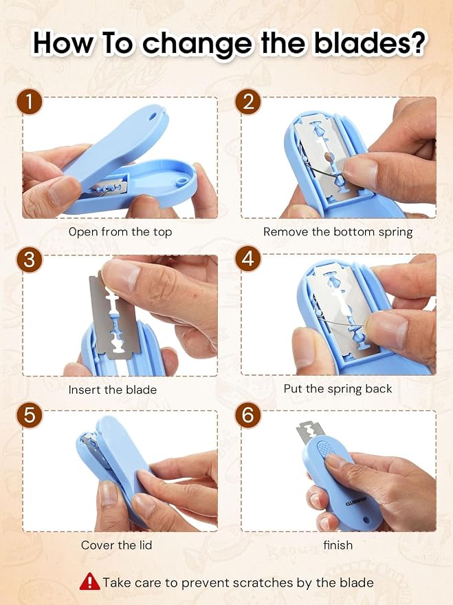 CLUEAPOP Bread Lame Magnetic Professional Bread Lame Dough Scoring Tool | Sourdough Scoring Tool | Sourdough Bread Baking & Bread Scoring Tool & 5 Razor Blades, Bread Making Kitchen Tool