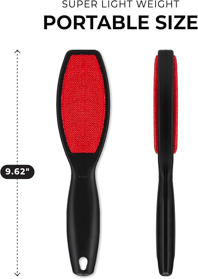 2 Pack Double-Sided Lint Brushes, Pet Hair Remover