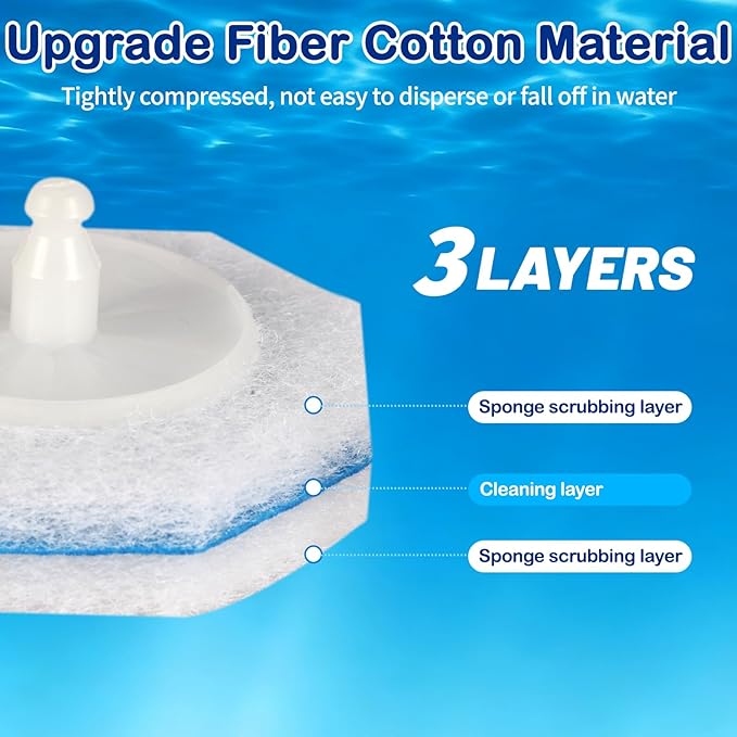 30 Count Toilet Bowl Wand Refills for Clorox - Upgrade 3-Layer Thickened Toilet Bowl Brush Compatible with Clorox Toilet Brushes, Toilet Bowl Cleaners with 5X Cleaning Power, No Falling Apart