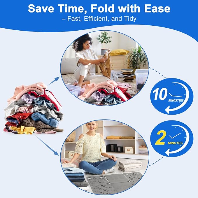 BoxLegend V3 Shirt Folding Board t Shirt Laundry Folder for Clothes Grey | Shirt Folder,Durable,Plastic,For Adults and Kids,Laundry Sorter and Liner,Flip and Fold