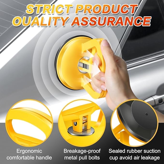 Car Dent Puller 3 Pack Dent Puller Powerful Car Dent Removal Kit Suction Cup Dent Puller for Car Dent Repair Dent Remover Tool for Car Body,Tiles Lifting,Objects Moving,Screen (Multicolor)
