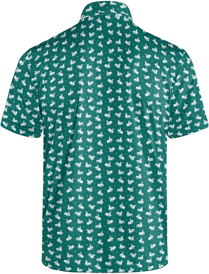 Polo Shirts for Men Moisture Wicking Mens Polo Shirts Patriotic Shirts for Men