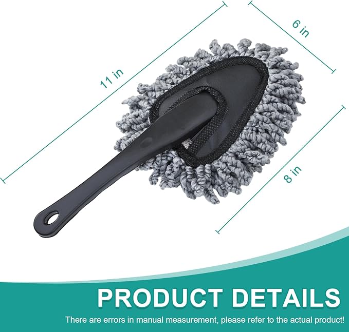 2 Pack Super Soft Microfiber Duster Brush, Dusting Tool, Cleaning Brush, Car Dash Cleaner, Cleaning Tools for Car Cleaning, Home Kitchen, Computer