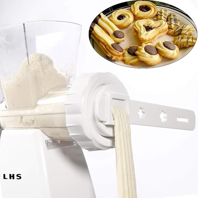LHS Manual Meat Grinder with Stainless Steel Blades Heavy Duty Powerful Suction Base for Home Use Fast and Effortless for All Meats-White