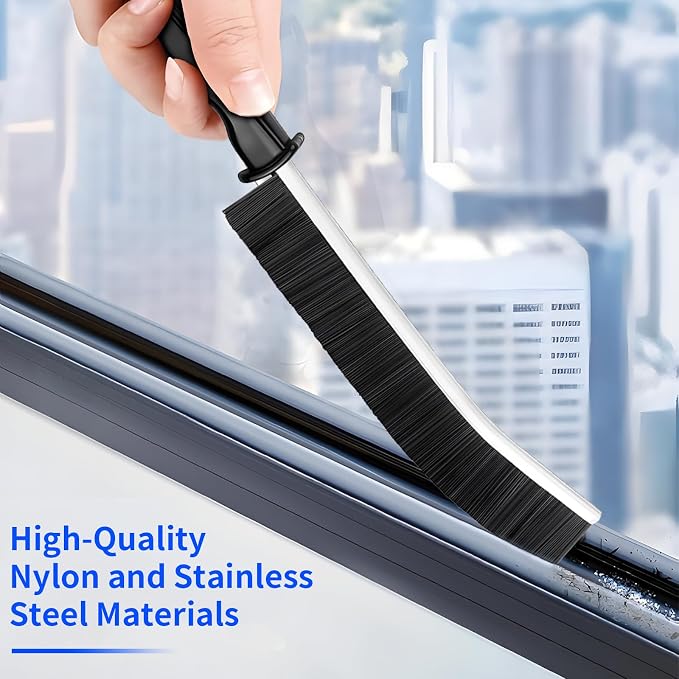 4 PCS Cleaning Brush Hard Bristle Cleaning Brush Small Cleaning Brush Crevice Cleaning Tool Grout Brush Bathroom Cleaning Brush Set for Tight Spaces Corners Kitchen Windows Shower Toilet Faucets Floor