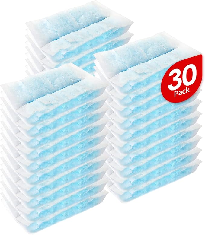 Disposable Microfiber Feather Duster Refills, Multi-Surface Duster Compatible with Swiffer Dusters Handle, 30 Count, Unscented