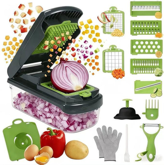 Adjustable Steel Mandoline Slicer Veggie Fruit Kitchen Prep Cutter | Sharp adjustable steel blades, compact structure, quick cleanup, ideal for potato, carrot, onion daily meal prep