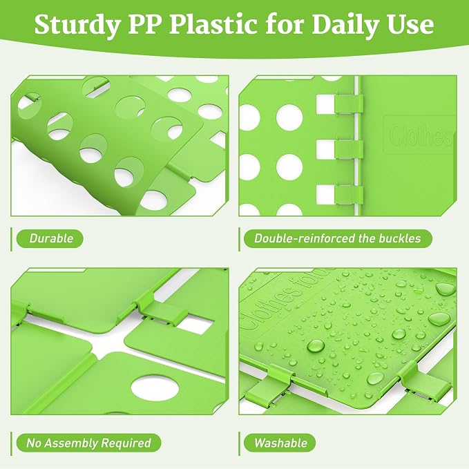 Shirt Folder Board V1 Durable Folding Board Tshirt Organizer Laundry Liner | Easy and Fast Folding for Adults and Kids