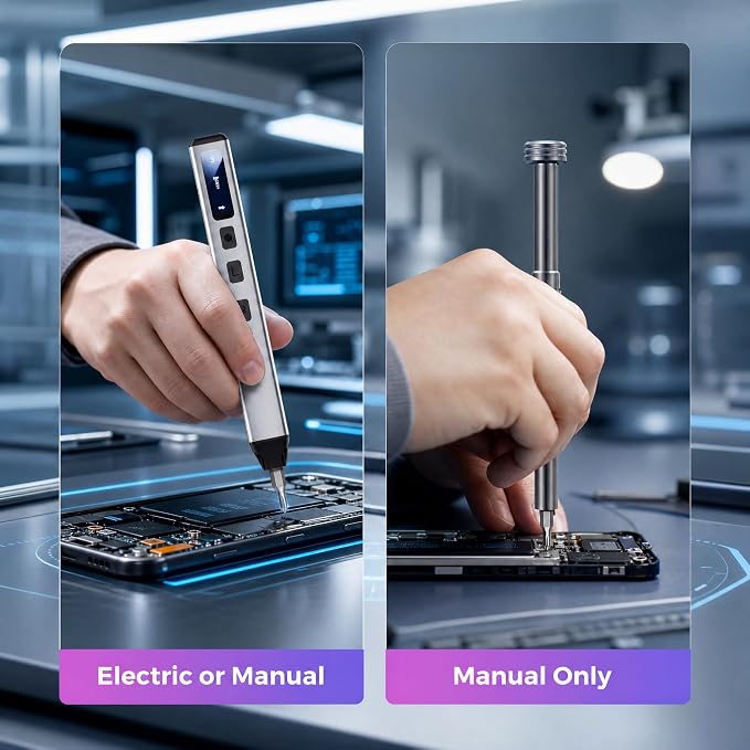 LIFEGOO Electric Screwdriver Set, 83 in 1 Cordless Rechargeable Small Power Screwdriver Set With 71Magnetic Bits, Magnetic Mat Professional Repair Tool for Electronics Phone Camera Laptop Watch