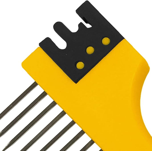ALLWAY BC5 5-in-1 Painter's Tool with Multi-Functional Brush Comb | Brush Squeegee, 2 Roller Cleaners, Stainless Steel Comb, Can Opener