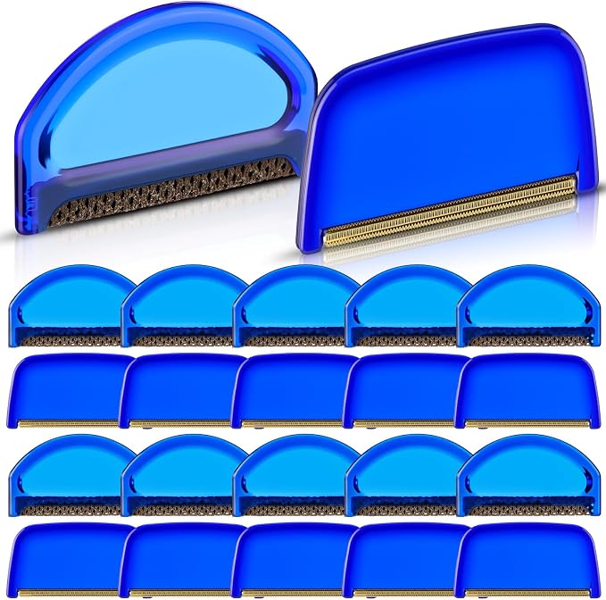 Boao 20 Pieces Sweater Combs to Remove Pilling Sweater Defuzzer Multi-Fabric Shaver Comb Wool Pilling Remover Pills, Fuzz from Clothes (Retro Luxury)