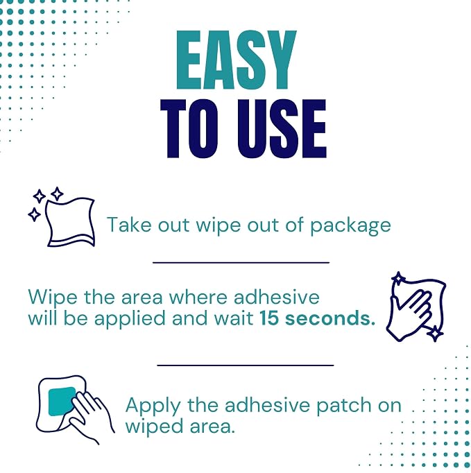 Torbot IM074407W314832 Group Inc Skin Tac"H" Adhesive Barrier Prep Wipe, Liquid Form, Latex-Free, Hypo-allergenic (Box of 50 Each), (Pack of 2)