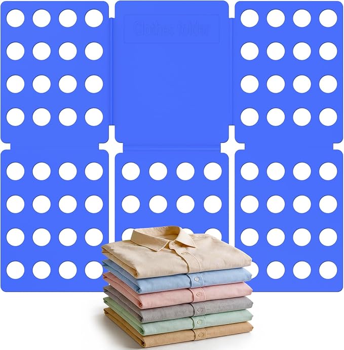 Geniusidea Mini Clothes Folding Board Compact Portable Shirt Folder | Space-Saving, Folding Tool for Home or Travel