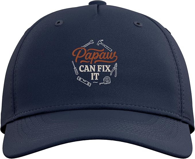 Papaws Can Fix It Handyman Repair Tool Humor Adjustable Baseball Hat