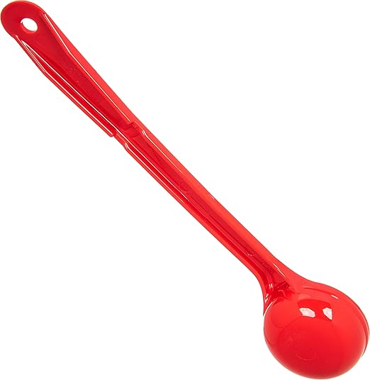 Carlisle FoodService Products Measure Miser Plastic Measuring Spoon with Long Handle, 2 Ounces, Red (Pack of 2)