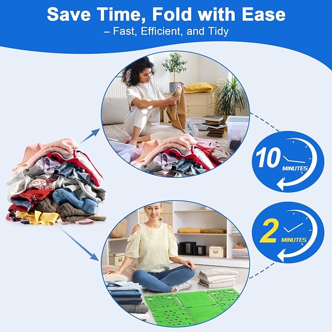 BoxLegend V3 Shirt Folder Board Tshirt Clothes Folding Board Durable Green | Shirt Folding Board,Plastic,For Adults and Kids,Laundry Sorter and Liner,Flip and Fold